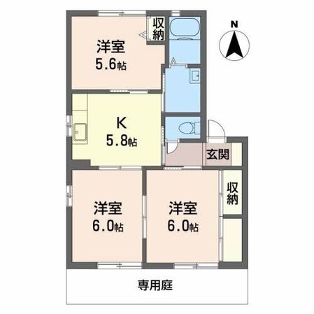 山陽網干駅 徒歩15分 1階の物件間取画像